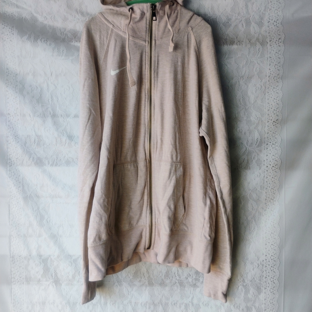 Nike Women's Light Beige Hoodie Sz S
